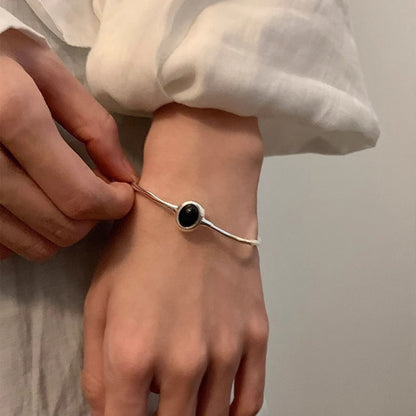 Elegant Cold Feeling Aquamarine Bracelet For Women